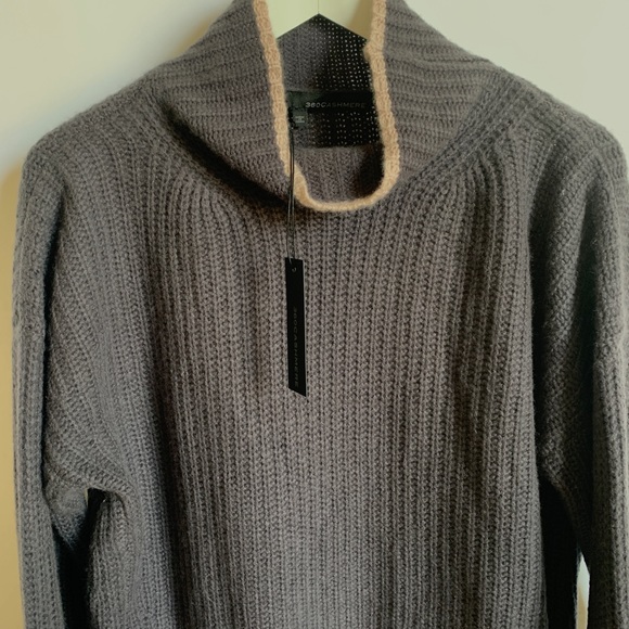 360 Cashmere Sasha Turtleneck Knit Sweater - Picture 3 of 7